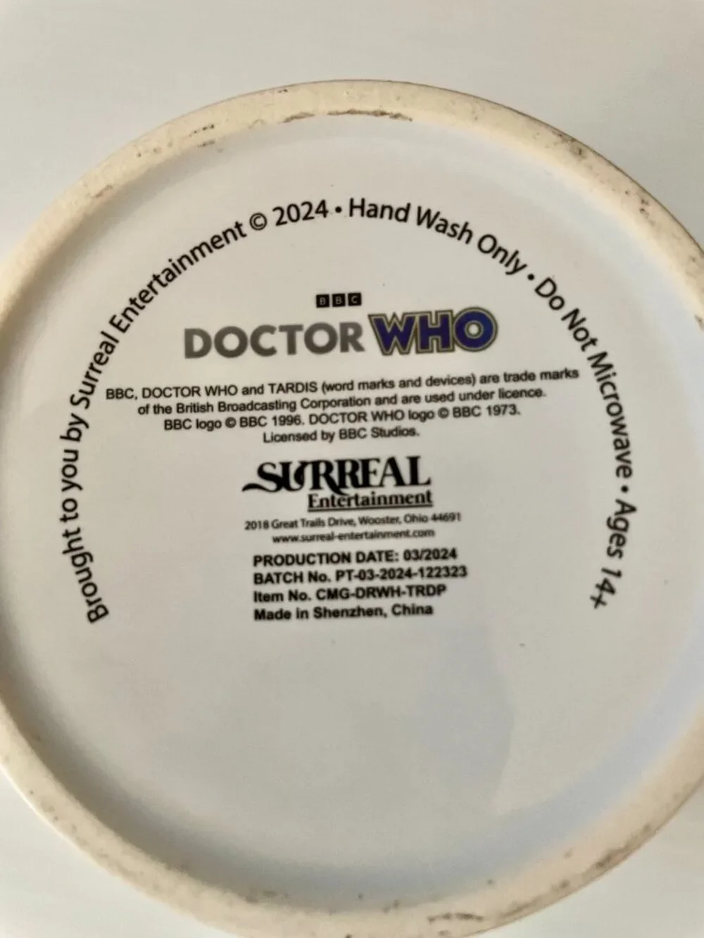 Doctor Who TARDIS 11-Oz Ceramic Coffee Mug